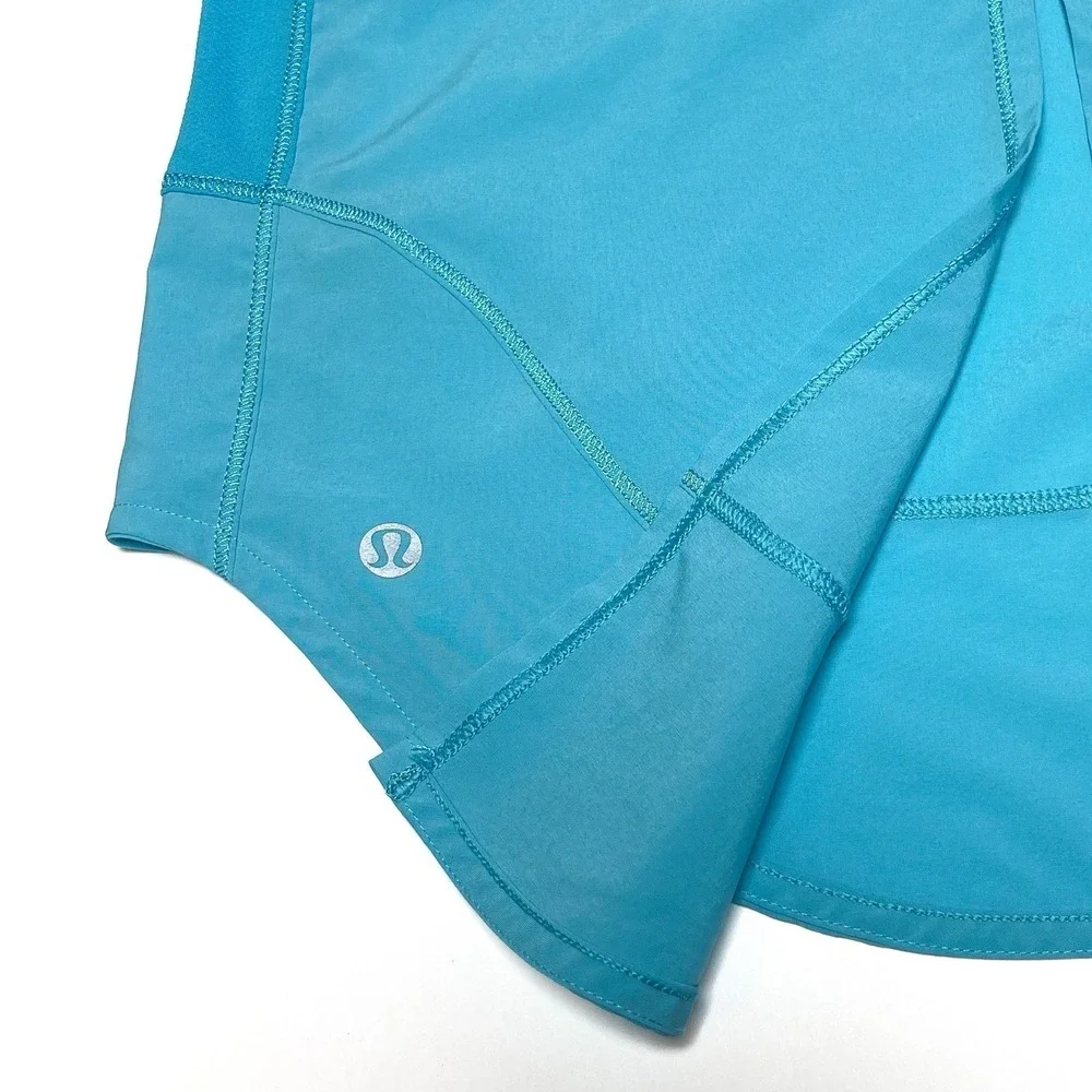 Lululemon Women's Run Featherweight Singlet Tank Top Blue Sz 4 Swift Ultra Light